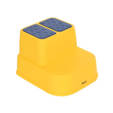 Подставка для ног 2-ступенчатая антискользящая Pituso Желтый с машинкой