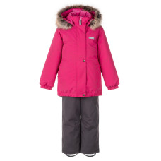 Куртка и полукомбинезон для девочек RUBY в наборе K25420 N, 2030 темная фуксия/серебристый Kerry 140