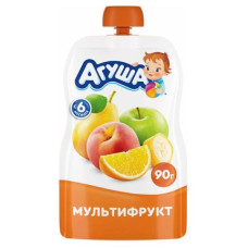 Пюре фруктовое Я Сам 90г Агуша Мультифрукт