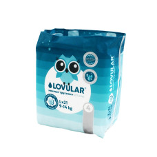 Трусики-подгузники ночные Lovular L 9-14кг, 21шт
