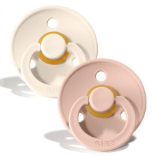 Пустышка 0-6мес 2шт Colour Bibs  Ivory/Blush