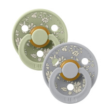 Набор пустышек латексных Liberty Colour Symmetrical, 2 шт. - Capel - Cloud/Sage, 0+ мес, BIBS 