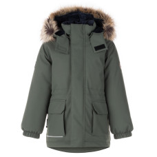 Куртка-парка для мальчиков  EDDIE K25439, 334 темная полынь Kerry 134