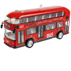 Инерционный двухэтажный автобус (звук, освещение, открывание дверей) Bobek 