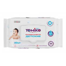 Детские влажные салфетки Tomiko 80шт