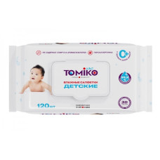 Детские влажные салфетки Tomiko