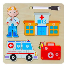 Пазл деревянный Профессия арт.XBL-154 Bobek 