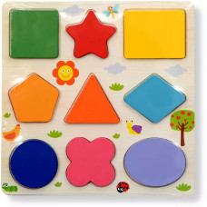 Развивающий деревянный геометрический рамка 