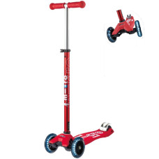 Самокаты Maxi deluxe Led Micro Red
