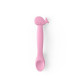 Ложка детская для кормления, силикон Beaba PINK WHALE S WHALE SPOON PINK L3 IT