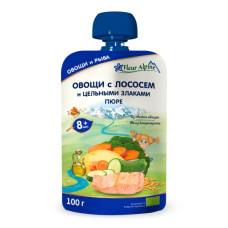 Пюре пауч Органик 8мес,  Fleur Alpine