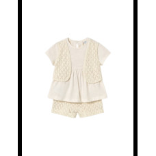 Комплект:шорты,фуфайка, Молочный, 4E1239, Mayoral 3