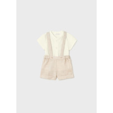 Комплект:шорты,футболка, Темн.бежев, 4K1262, Mayoral 4