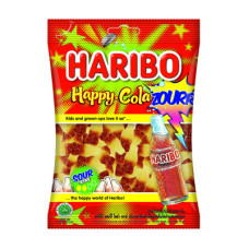 Жевательный мармелад 80г,HARIBO Happy Cola Zourr Кола с кислинкой