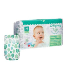 Подгузники M 6-10кг 42шт Offspring Листочки