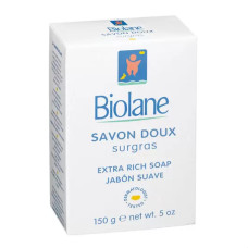 Мыло детское нежное , 100% растительная основа 150гр BIOLANE (SAVON DOUX SURGRAS)