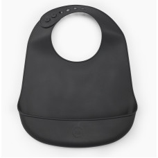 Нагрудник силиконовый Silicon Baby Bib Happy Baby (Black)