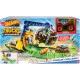 Игрушечный грузовик и игровой набор Hot Wheels Monster Trucks, Rhinomite Chargin’ Challenge Ustore