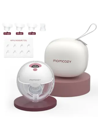 Momcozy Молокоотсос M5 hands-free одинарный, 3 режима 9 уровн всасывания, Красный Momcozy