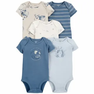 Набор из 5 боди для мальчика с пандами Carter's