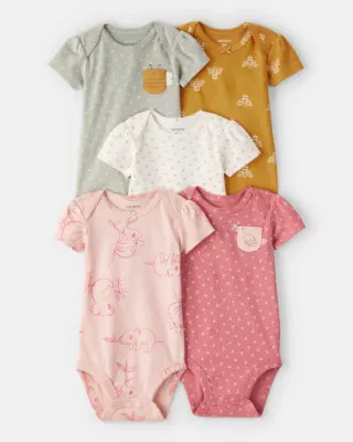 Набор из 5 боди для девочки 1R036010 Carter's