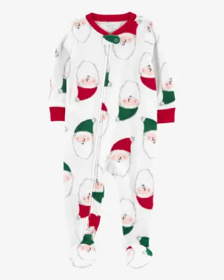 Комбинезон унисекс молочный с Сантой, 1R347210, Carter's
