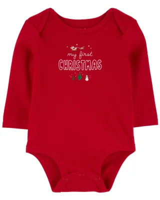 Полукомбинезон унисекс красный новогодний, 1R875810, Carter's