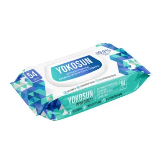 Антибактериальные влажные гигиенические салфетки Yokosun