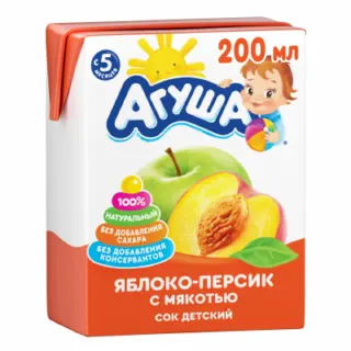 Сок  200 мл Агуша