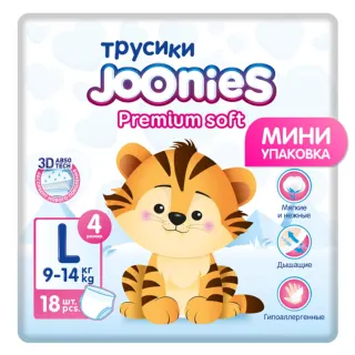 Подгузники-трусики Premium Soft mini Joonies
