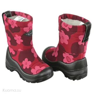 Сапоги Lumi на девочку Bordeaux Flower reflective 12210827, Kuoma