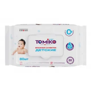 Детские влажные салфетки Tomiko