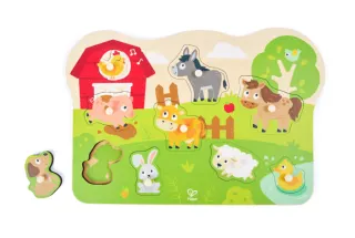 Головоломка "Вкладыши" На ферме (Основная) Hape