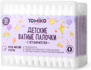 Детские ватные палочки Tomiko