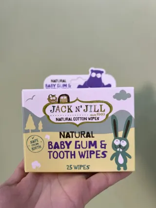 Натуральные салфетки для десен и зубов для малышей Jack N'Jill