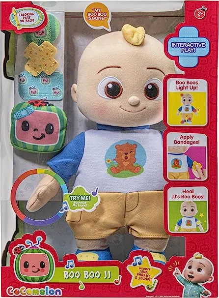 Официальная плюшевая кукла CoComelon Boo Boo JJ  Ustore