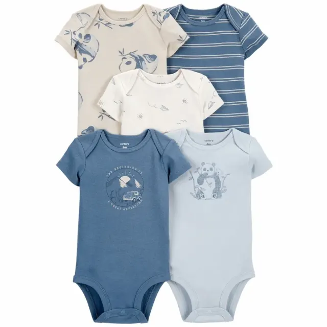 Набор из 5 боди для мальчика с пандами Carter's