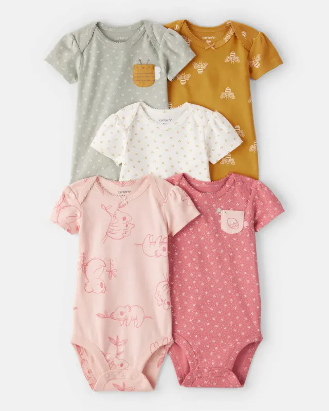 Набор из 5 боди для девочки 1R036010 Carter's