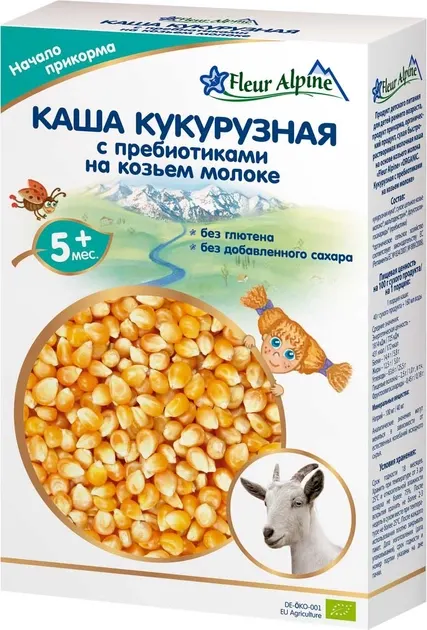 Каша на козьем молоке Органик 200г Fleur Alpine