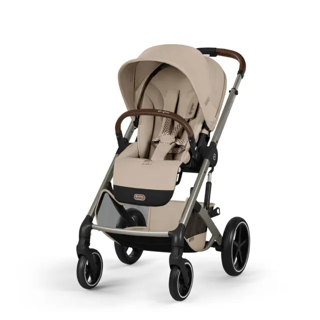 Детская коляска Balios S Lux TPE  2в1 в комплекте со спальным блоком Fold Cot и дождевиками Cybex