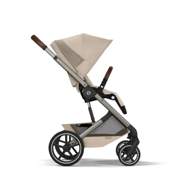 Детская коляска Balios S Lux TPE  2в1 в комплекте со спальным блоком Fold Cot и дождевиками Cybex — фото 5