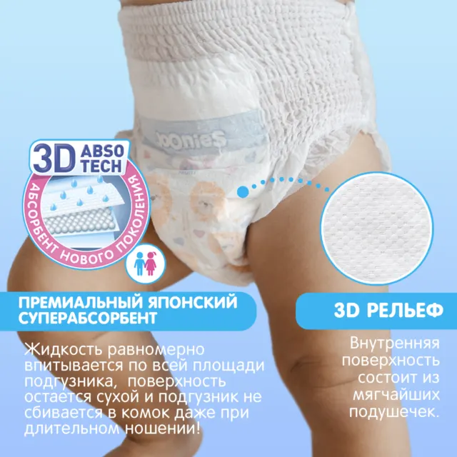 Подгузники-трусики Premium Soft mini Joonies — фото 2