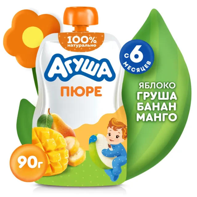 Пюре 90г Агуша — фото 2
