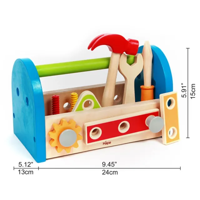 Коробка игрушечных инструментов 12m+ Hape — фото 4