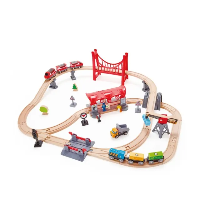 Железная дорога "Большой город с мостом" 3y+ HAPE
