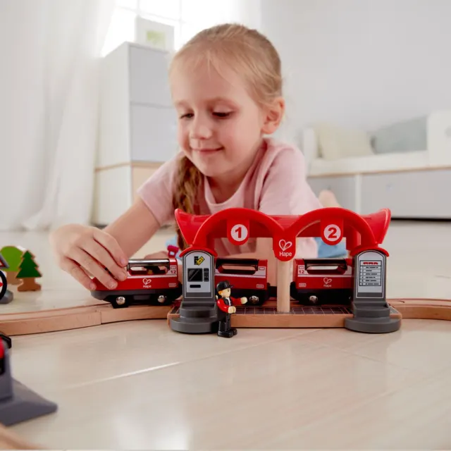 Железная дорога "Большой город с мостом" 3y+ HAPE — фото 2