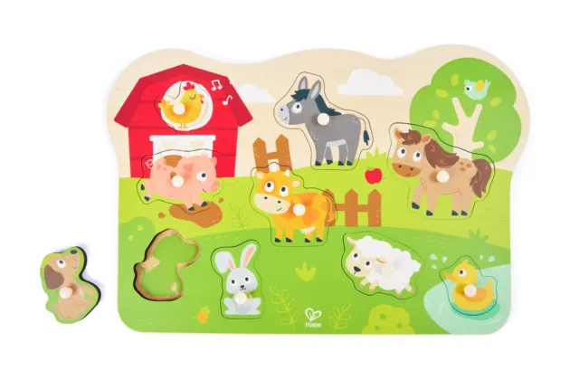 Головоломка "Вкладыши" На ферме (Основная) Hape