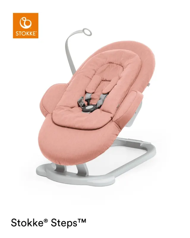 350109 Шезлонг STEPS Bouncer Soft Coral STOKKE Вавилон