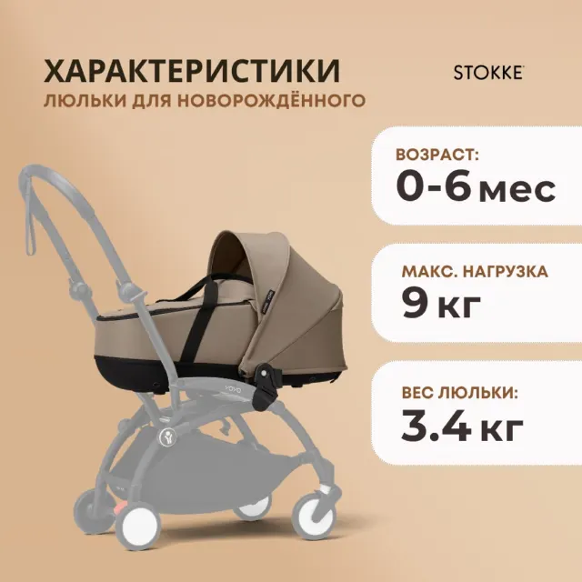 Люлька для новорожденного YOYO Toffee, 646308 Stokke — фото 3