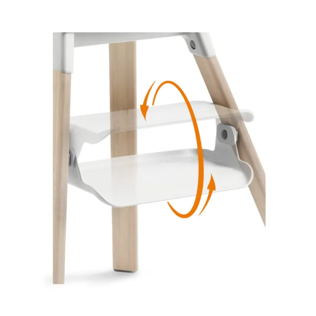 Стул для кормления Clikk Bamboo, White, 695802 Stokke — фото 3